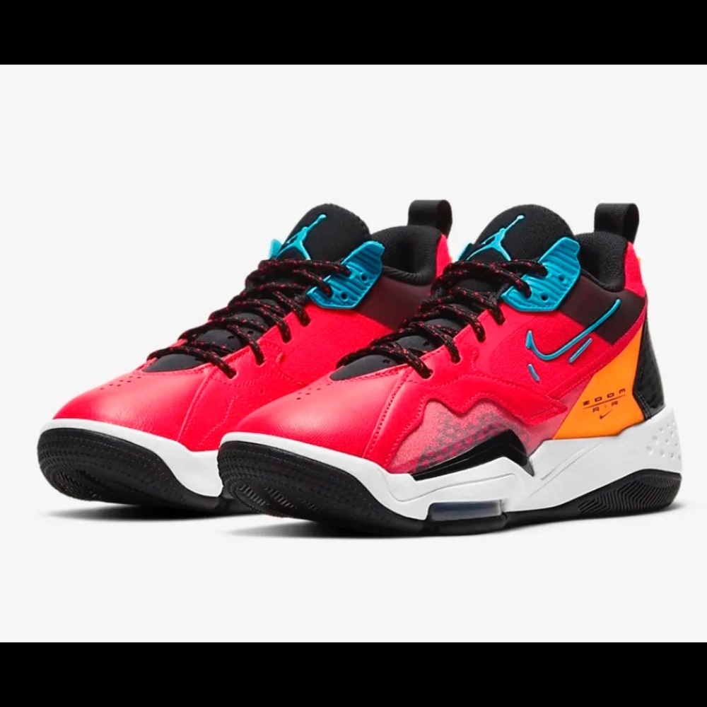 Air Jordan Zoom 92 Siren Red Black Total Orange Blue Fury